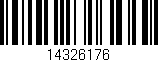 Código de barras (EAN, GTIN, SKU, ISBN): '14326176'