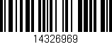 Código de barras (EAN, GTIN, SKU, ISBN): '14326969'