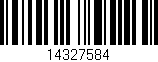 Código de barras (EAN, GTIN, SKU, ISBN): '14327584'