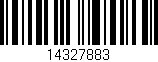 Código de barras (EAN, GTIN, SKU, ISBN): '14327883'