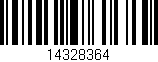 Código de barras (EAN, GTIN, SKU, ISBN): '14328364'