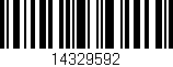 Código de barras (EAN, GTIN, SKU, ISBN): '14329592'