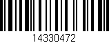 Código de barras (EAN, GTIN, SKU, ISBN): '14330472'