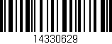 Código de barras (EAN, GTIN, SKU, ISBN): '14330629'