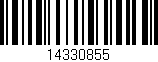 Código de barras (EAN, GTIN, SKU, ISBN): '14330855'