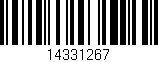 Código de barras (EAN, GTIN, SKU, ISBN): '14331267'