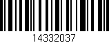 Código de barras (EAN, GTIN, SKU, ISBN): '14332037'