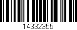 Código de barras (EAN, GTIN, SKU, ISBN): '14332355'