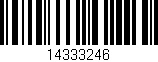 Código de barras (EAN, GTIN, SKU, ISBN): '14333246'