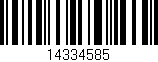 Código de barras (EAN, GTIN, SKU, ISBN): '14334585'