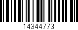 Código de barras (EAN, GTIN, SKU, ISBN): '14344773'