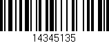Código de barras (EAN, GTIN, SKU, ISBN): '14345135'