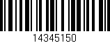 Código de barras (EAN, GTIN, SKU, ISBN): '14345150'