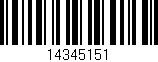 Código de barras (EAN, GTIN, SKU, ISBN): '14345151'