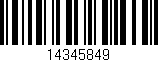 Código de barras (EAN, GTIN, SKU, ISBN): '14345849'