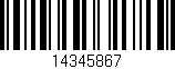 Código de barras (EAN, GTIN, SKU, ISBN): '14345867'