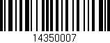 Código de barras (EAN, GTIN, SKU, ISBN): '14350007'