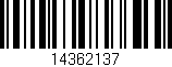Código de barras (EAN, GTIN, SKU, ISBN): '14362137'