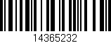 Código de barras (EAN, GTIN, SKU, ISBN): '14365232'