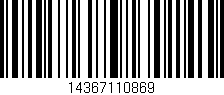 Código de barras (EAN, GTIN, SKU, ISBN): '14367110869'