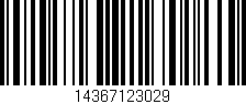 Código de barras (EAN, GTIN, SKU, ISBN): '14367123029'