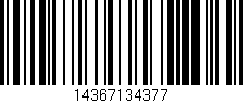 Código de barras (EAN, GTIN, SKU, ISBN): '14367134377'