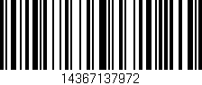 Código de barras (EAN, GTIN, SKU, ISBN): '14367137972'