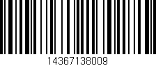 Código de barras (EAN, GTIN, SKU, ISBN): '14367138009'