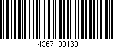 Código de barras (EAN, GTIN, SKU, ISBN): '14367138160'