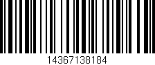 Código de barras (EAN, GTIN, SKU, ISBN): '14367138184'