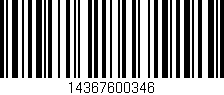 Código de barras (EAN, GTIN, SKU, ISBN): '14367600346'