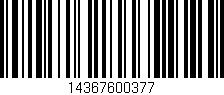 Código de barras (EAN, GTIN, SKU, ISBN): '14367600377'