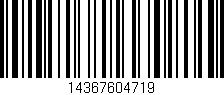 Código de barras (EAN, GTIN, SKU, ISBN): '14367604719'