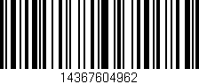 Código de barras (EAN, GTIN, SKU, ISBN): '14367604962'