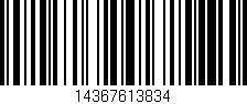 Código de barras (EAN, GTIN, SKU, ISBN): '14367613834'