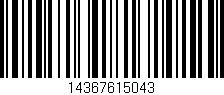 Código de barras (EAN, GTIN, SKU, ISBN): '14367615043'
