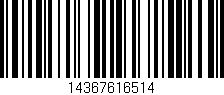 Código de barras (EAN, GTIN, SKU, ISBN): '14367616514'