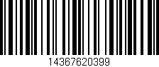 Código de barras (EAN, GTIN, SKU, ISBN): '14367620399'