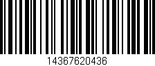 Código de barras (EAN, GTIN, SKU, ISBN): '14367620436'