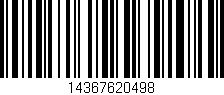 Código de barras (EAN, GTIN, SKU, ISBN): '14367620498'