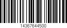 Código de barras (EAN, GTIN, SKU, ISBN): '14367644500'