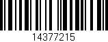 Código de barras (EAN, GTIN, SKU, ISBN): '14377215'