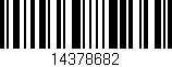 Código de barras (EAN, GTIN, SKU, ISBN): '14378682'