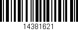 Código de barras (EAN, GTIN, SKU, ISBN): '14381621'