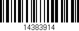 Código de barras (EAN, GTIN, SKU, ISBN): '14383914'