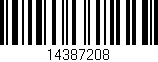 Código de barras (EAN, GTIN, SKU, ISBN): '14387208'