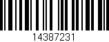 Código de barras (EAN, GTIN, SKU, ISBN): '14387231'
