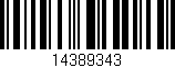 Código de barras (EAN, GTIN, SKU, ISBN): '14389343'
