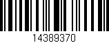 Código de barras (EAN, GTIN, SKU, ISBN): '14389370'