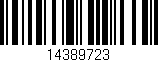 Código de barras (EAN, GTIN, SKU, ISBN): '14389723'